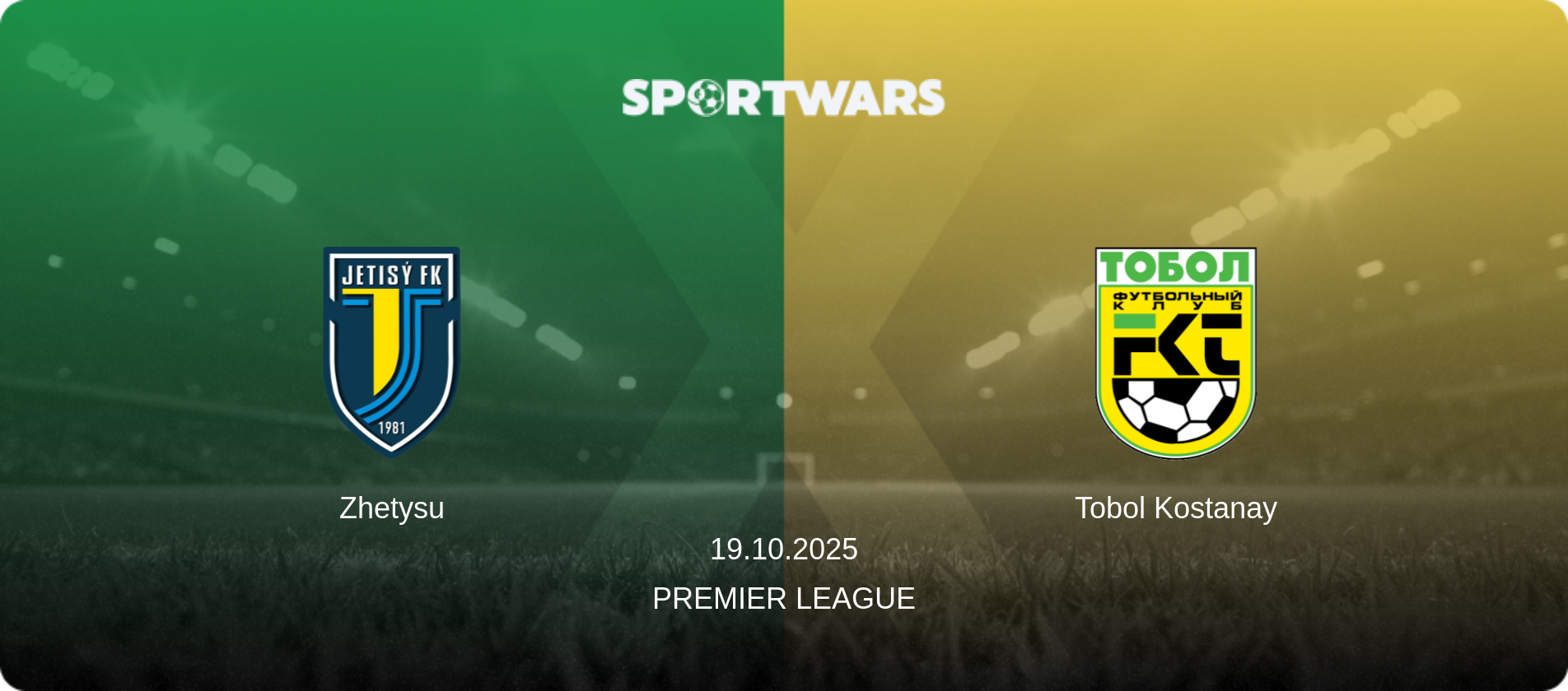Zhetysu — Tobol Kostanay, 19.10.2025 — Premier League (match preview)
