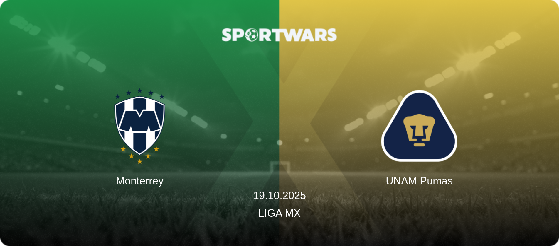 Monterrey — UNAM Pumas, 19.10.2025 — Liga MX (match preview)