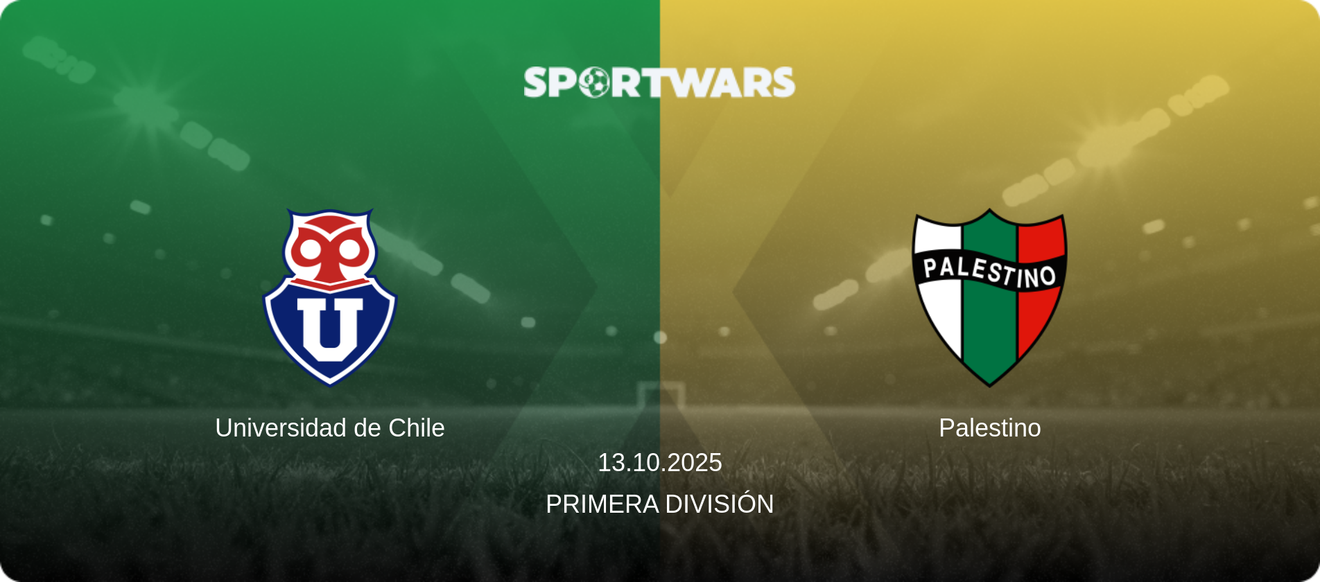 Universidad de Chile — Palestino, 13.10.2025 — Primera División (match preview)