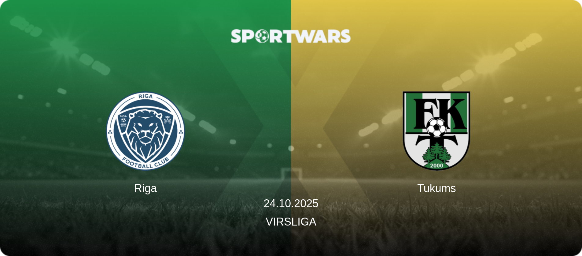 Riga — Tukums, 24.10.2025 — Virsliga (match preview)