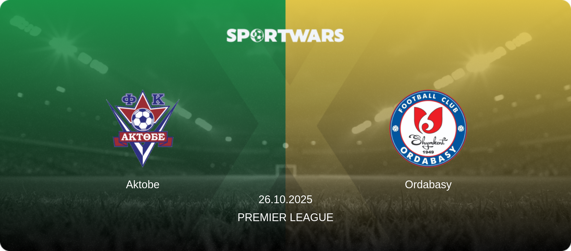 Aktobe — Ordabasy, 26.10.2025 — Premier League (match preview)