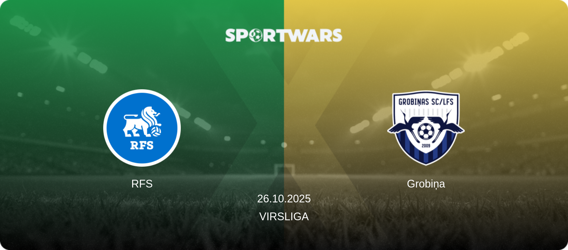 RFS — Grobiņa, 26.10.2025 — Virsliga (match preview)