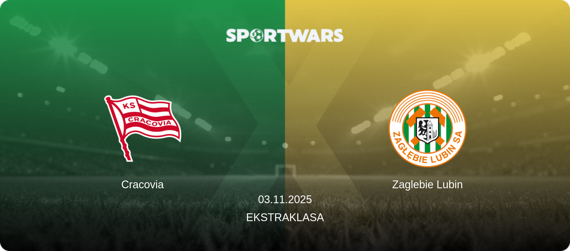 Cracovia — Zaglebie Lubin, 03.11.2025 — Ekstraklasa (match preview)