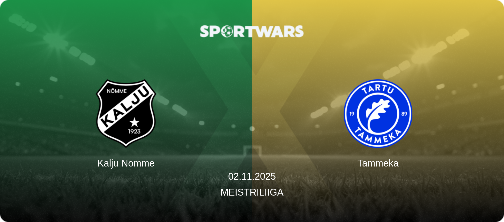 Kalju Nomme — Tammeka, 02.11.2025 — Meistriliiga (match preview)