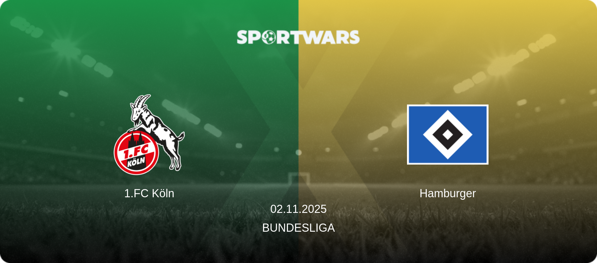 1.FC Köln — Hamburger, 02.11.2025 — Bundesliga (match preview)