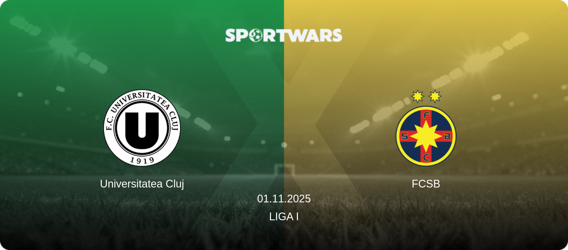 Universitatea Cluj — FCSB, 01.11.2025 — Liga I (match preview)