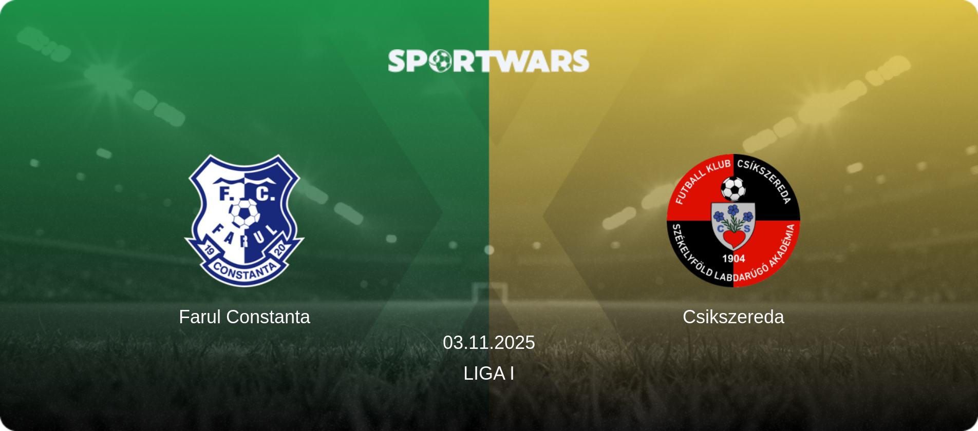 Farul Constanta — Csikszereda, 03.11.2025 — Liga I (match preview)