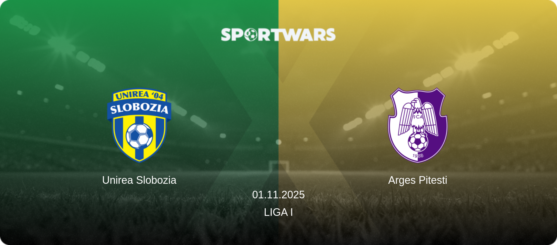Unirea Slobozia — Arges Pitesti, 01.11.2025 — Liga I (match preview)