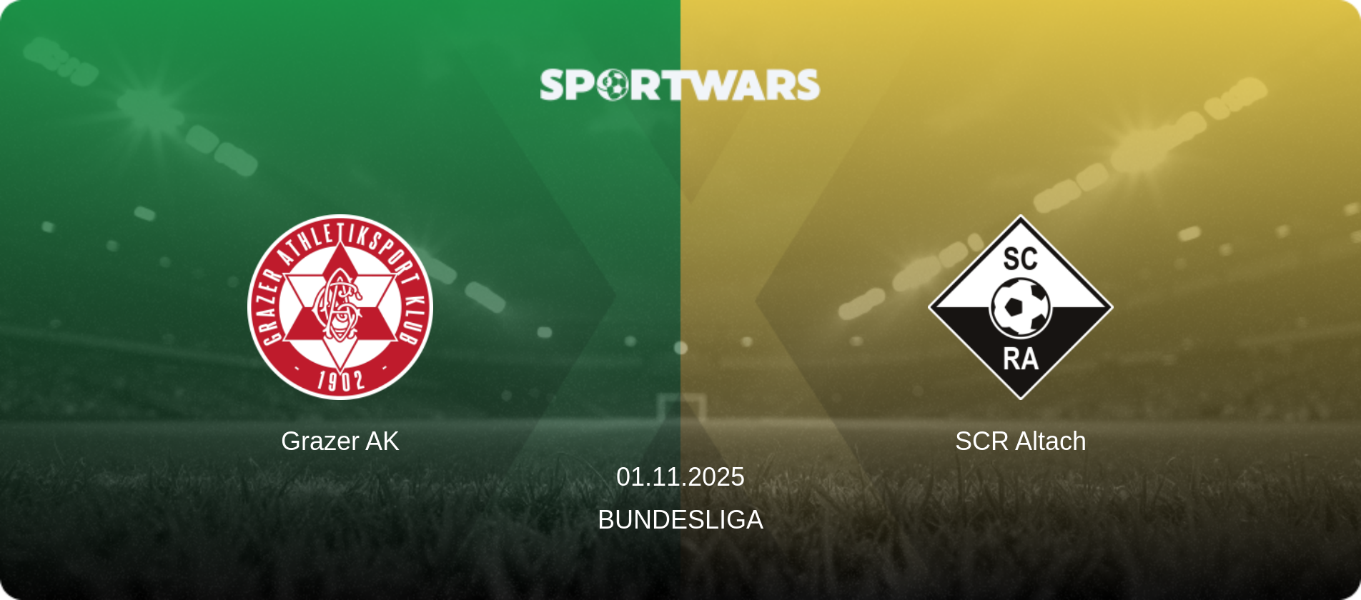Grazer AK — SCR Altach, 01.11.2025 — Bundesliga (match preview)