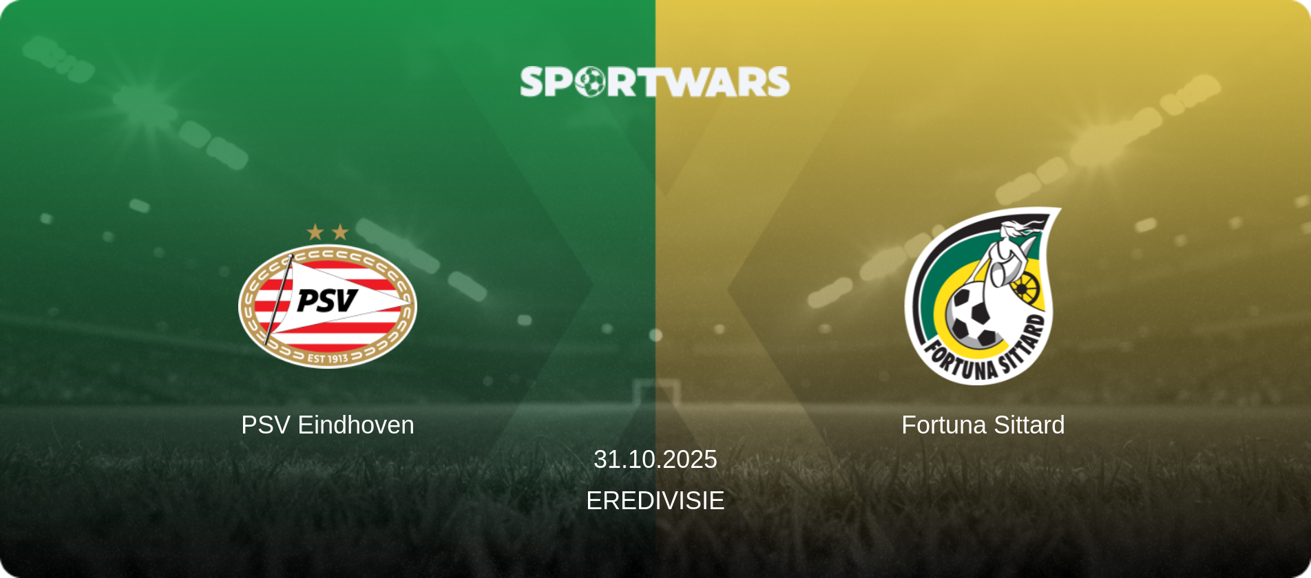 PSV Eindhoven — Fortuna Sittard, 31.10.2025 — Eredivisie (match preview)