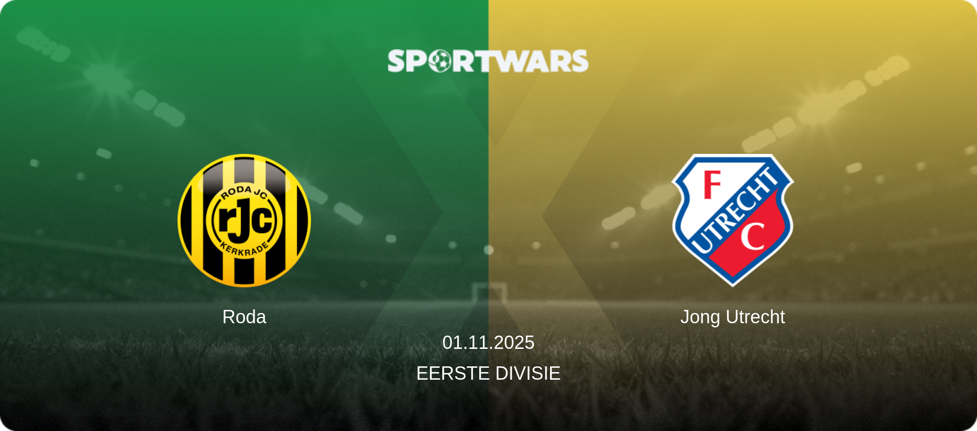Roda — Jong Utrecht, 01.11.2025 — Eerste Divisie (match preview)