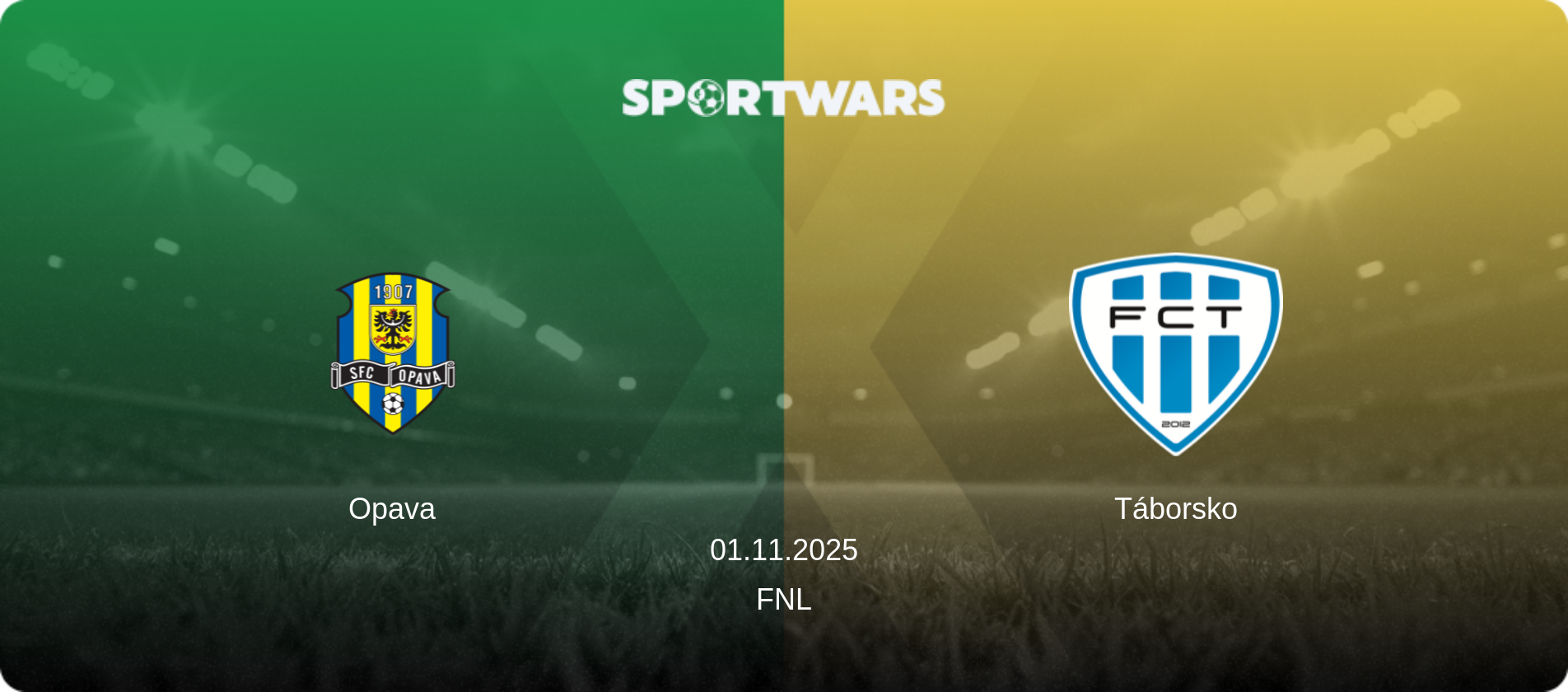 Opava — Táborsko, 01.11.2025 — FNL (match preview)