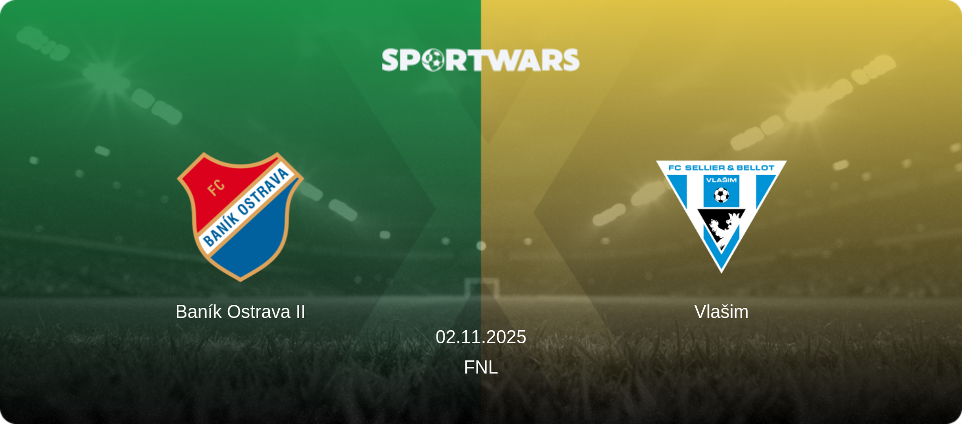Baník Ostrava II — Vlašim, 02.11.2025 — FNL (match preview)