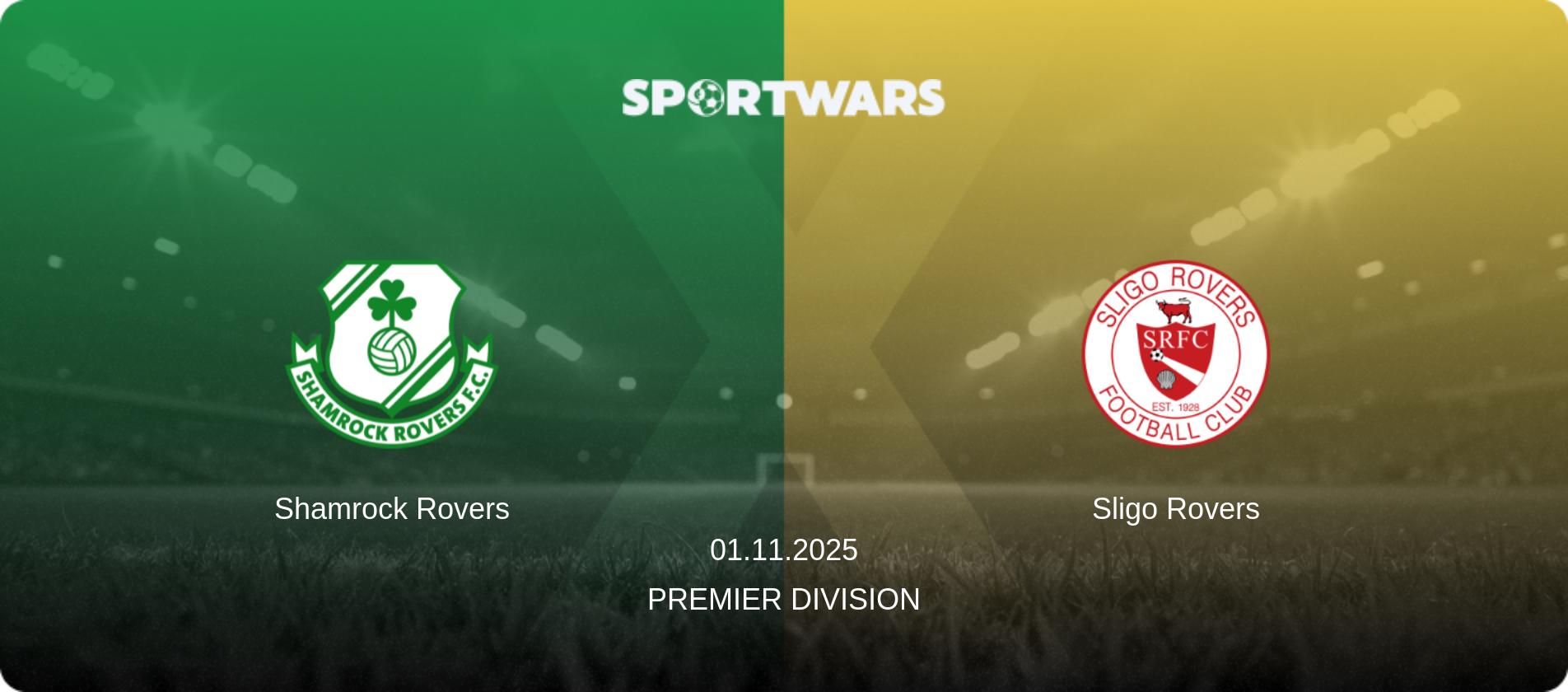 Shamrock Rovers — Sligo Rovers, 01.11.2025 — Premier Division (match preview)