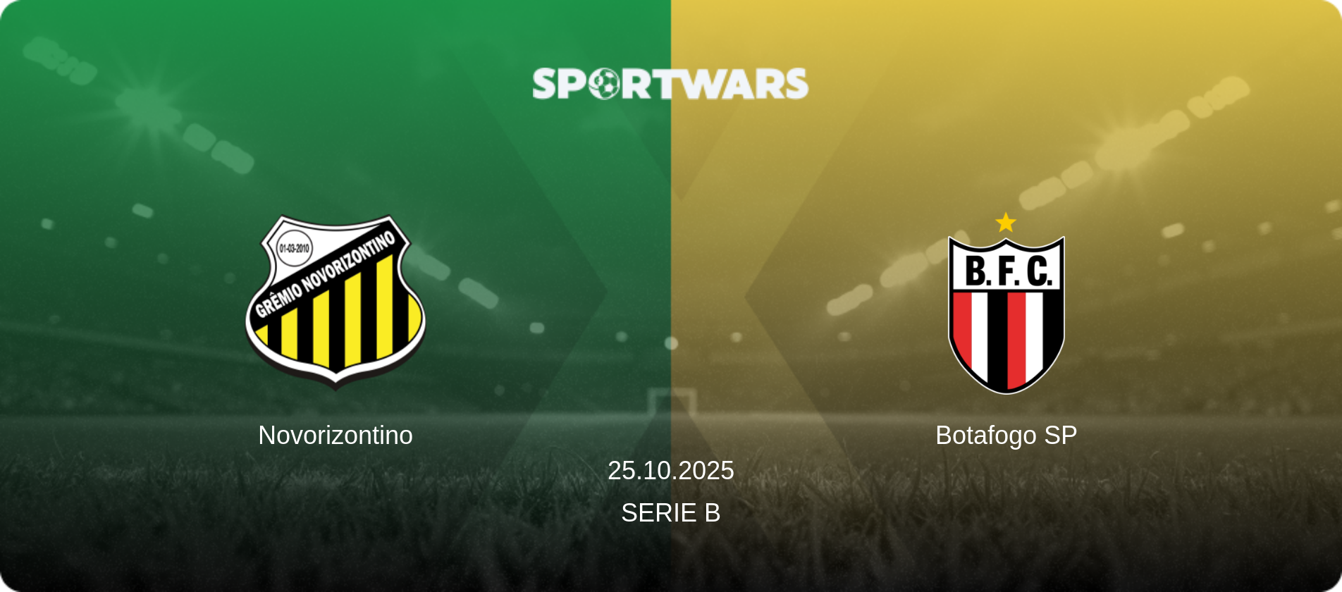 Novorizontino — Botafogo SP, 25.10.2025 — Serie B (match preview)