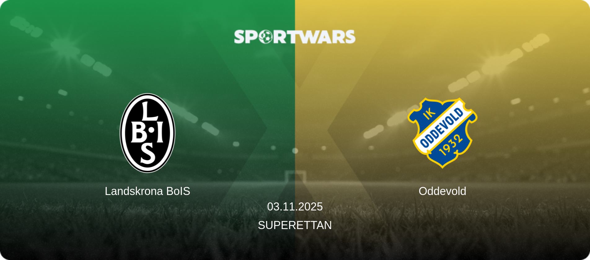 Landskrona BoIS — Oddevold, 03.11.2025 — Superettan (match preview)