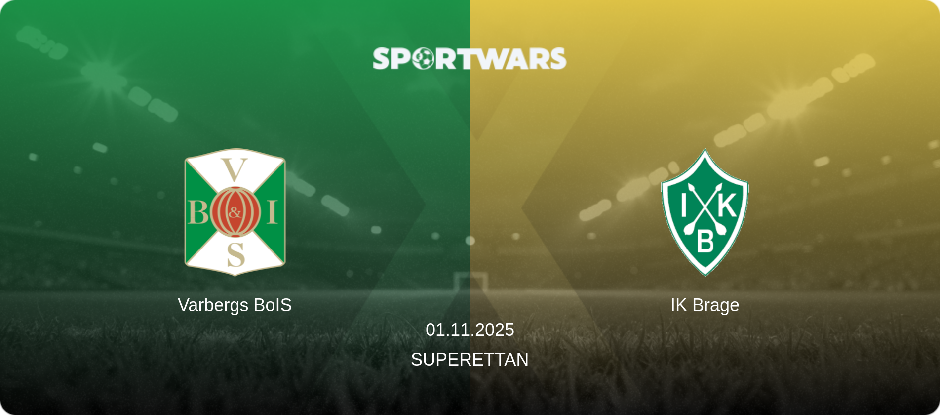 Varbergs BoIS — IK Brage, 01.11.2025 — Superettan (match preview)