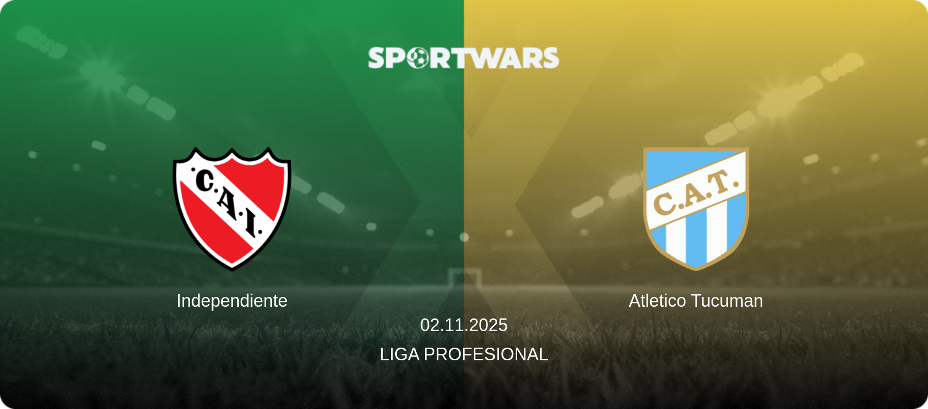 Independiente — Atletico Tucuman, 02.11.2025 — Liga Profesional (match preview)