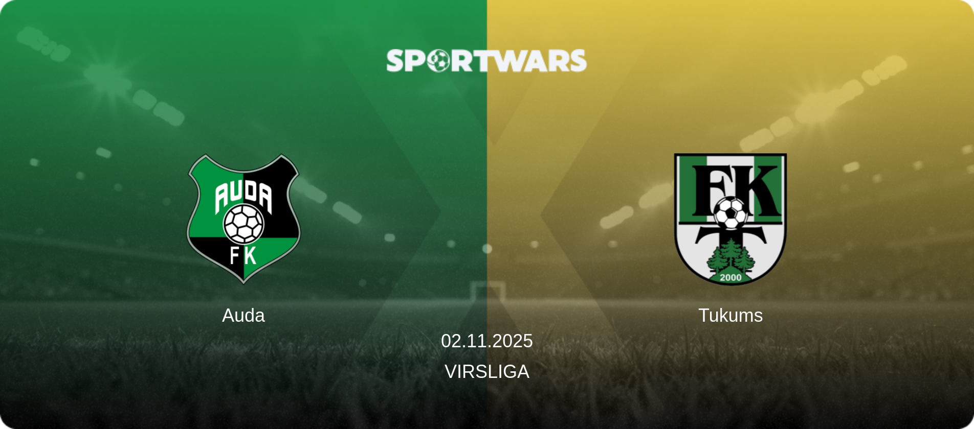 Auda — Tukums, 02.11.2025 — Virsliga (match preview)