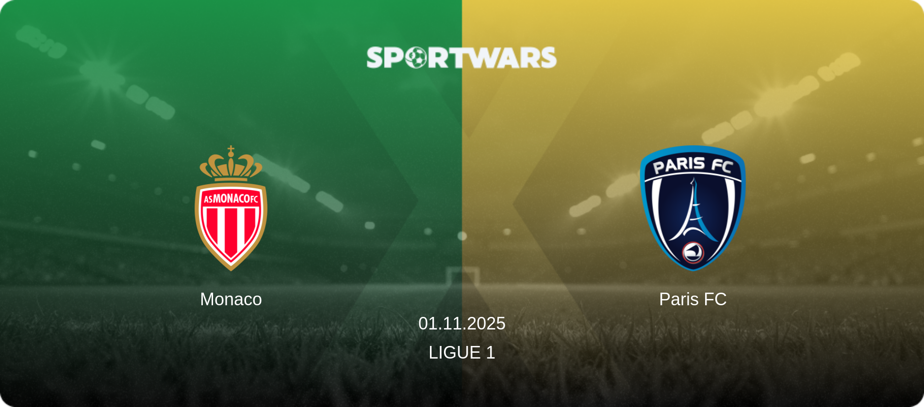 Monaco — Paris FC, 01.11.2025 — Ligue 1 (match preview)