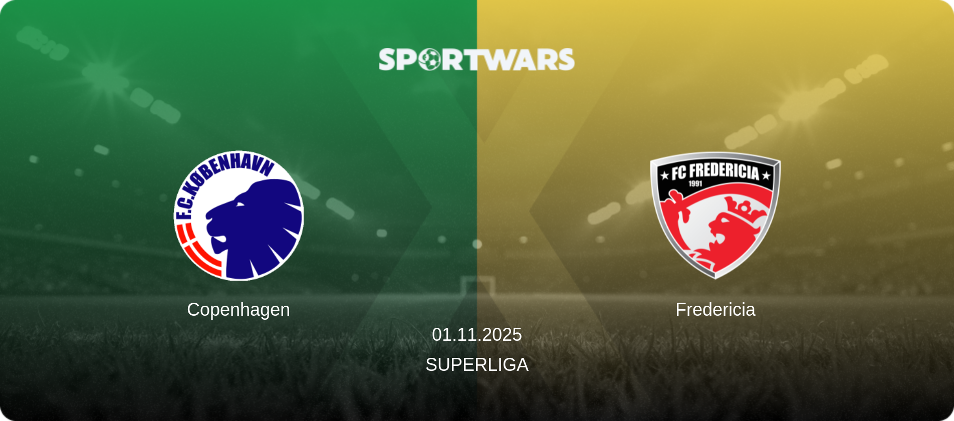 Copenhagen — Fredericia, 01.11.2025 — Superliga (match preview)
