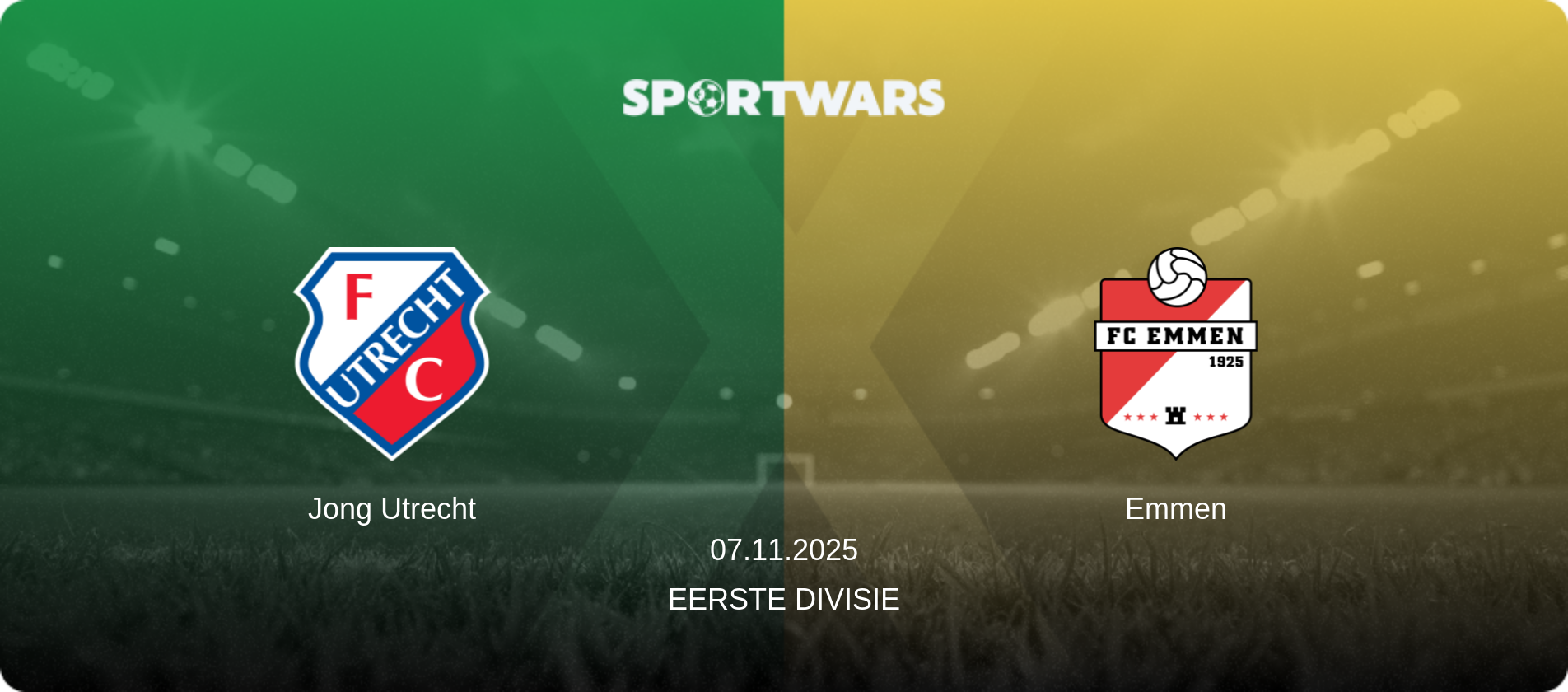 Jong Utrecht — Emmen, 07.11.2025 — Eerste Divisie (match preview)