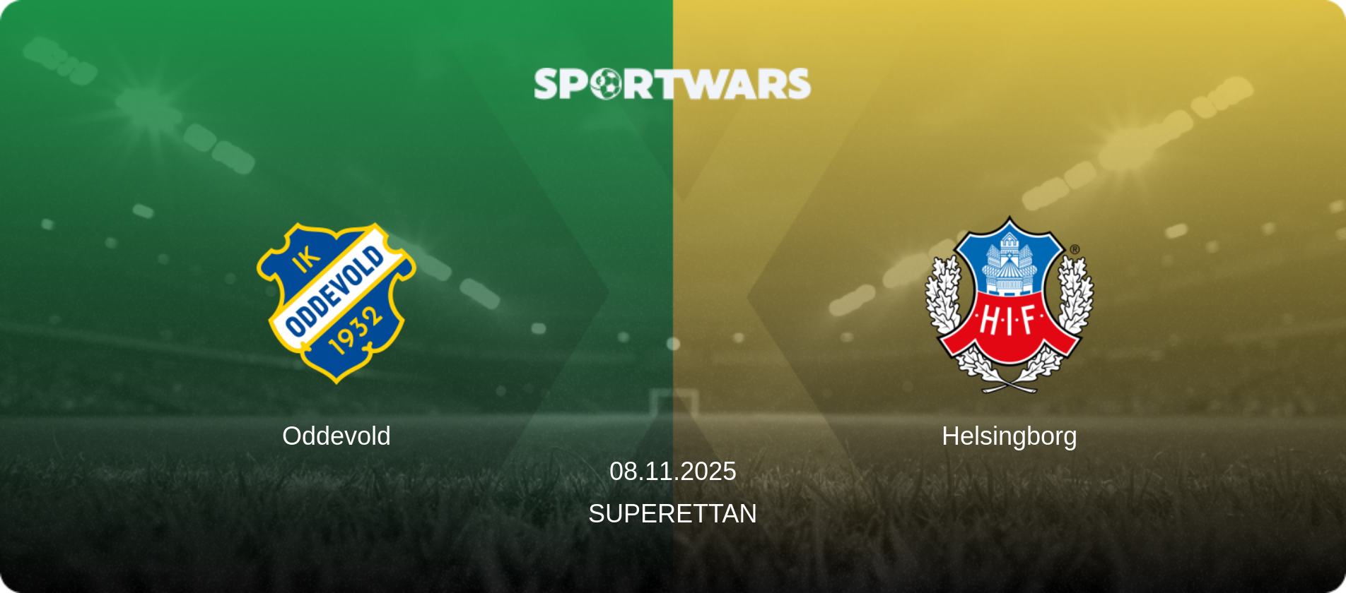 Oddevold — Helsingborg, 08.11.2025 — Superettan (match preview)