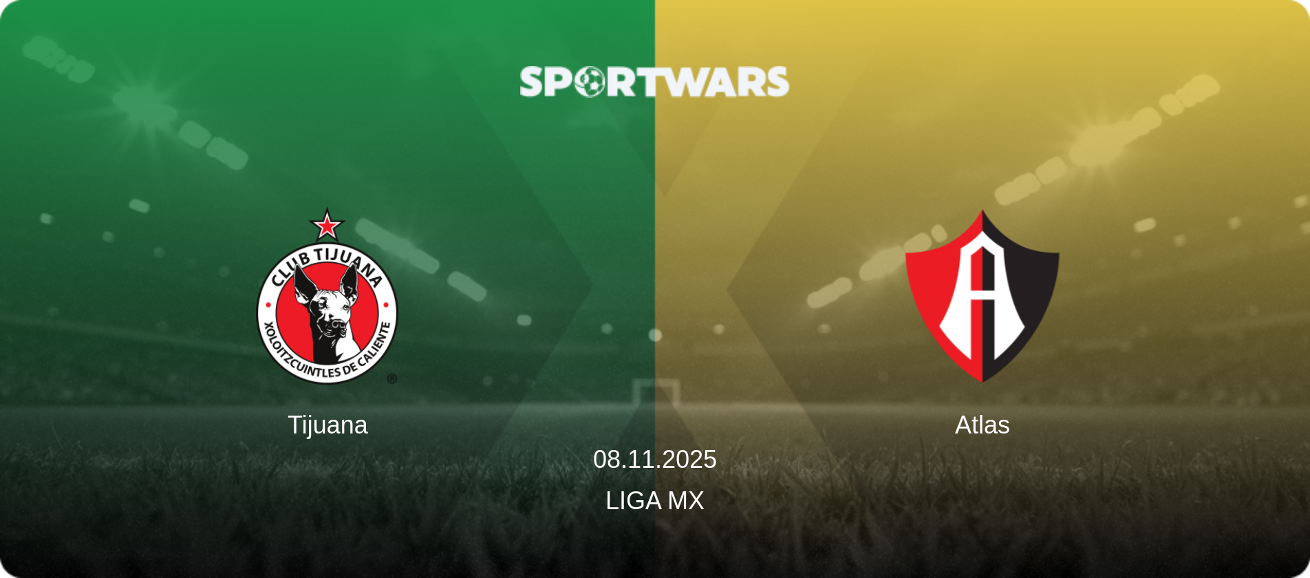 Tijuana — Atlas, 08.11.2025 — Liga MX (match preview)