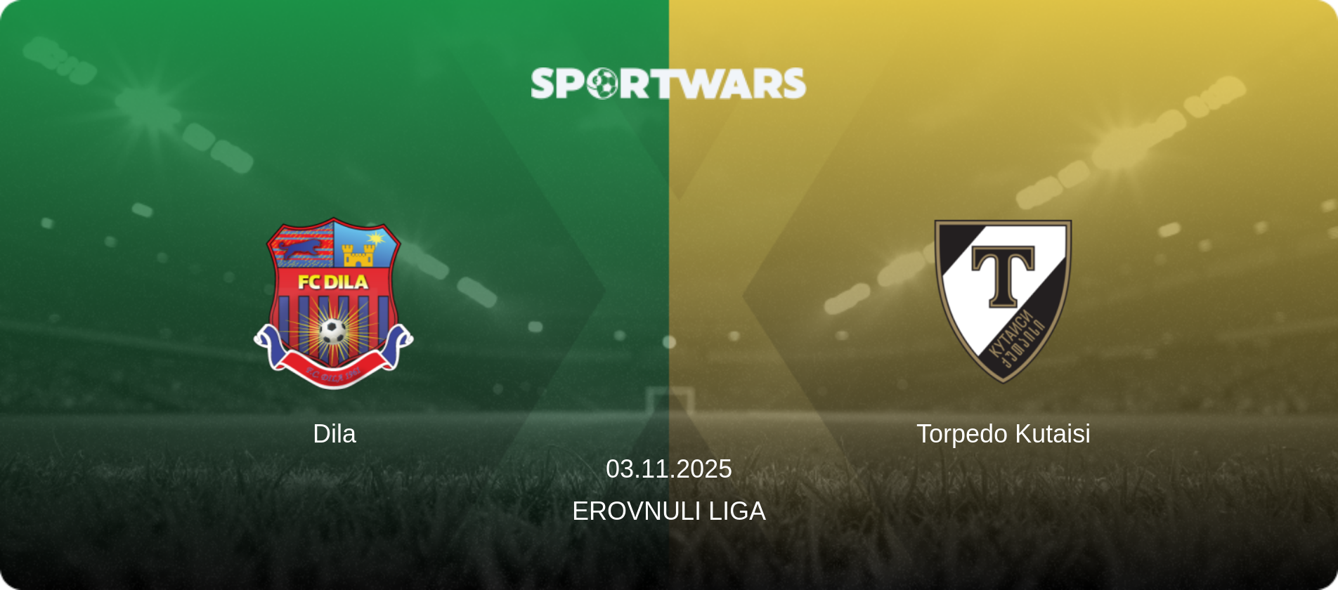 Dila — Torpedo Kutaisi, 03.11.2025 — Erovnuli Liga (match preview)