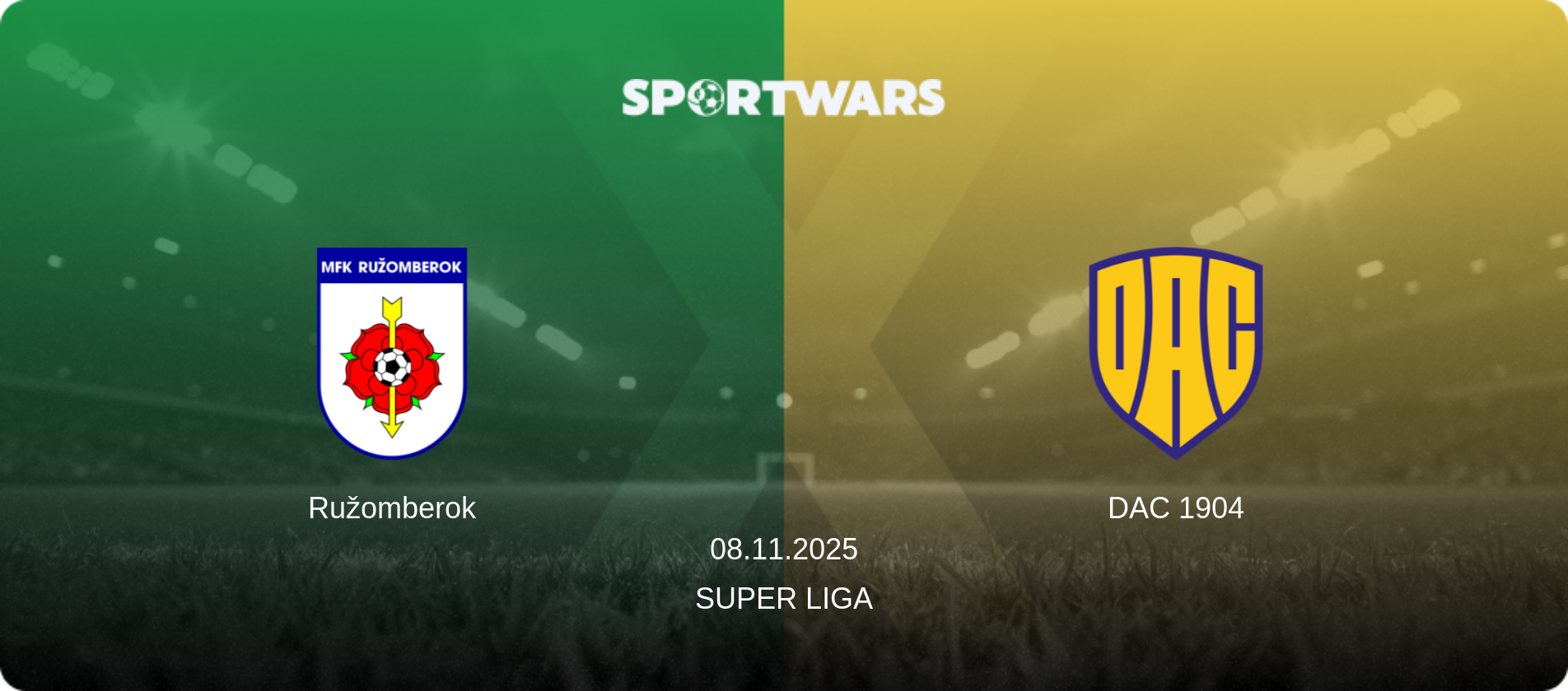 Ružomberok — DAC 1904, 08.11.2025 — Super Liga (match preview)