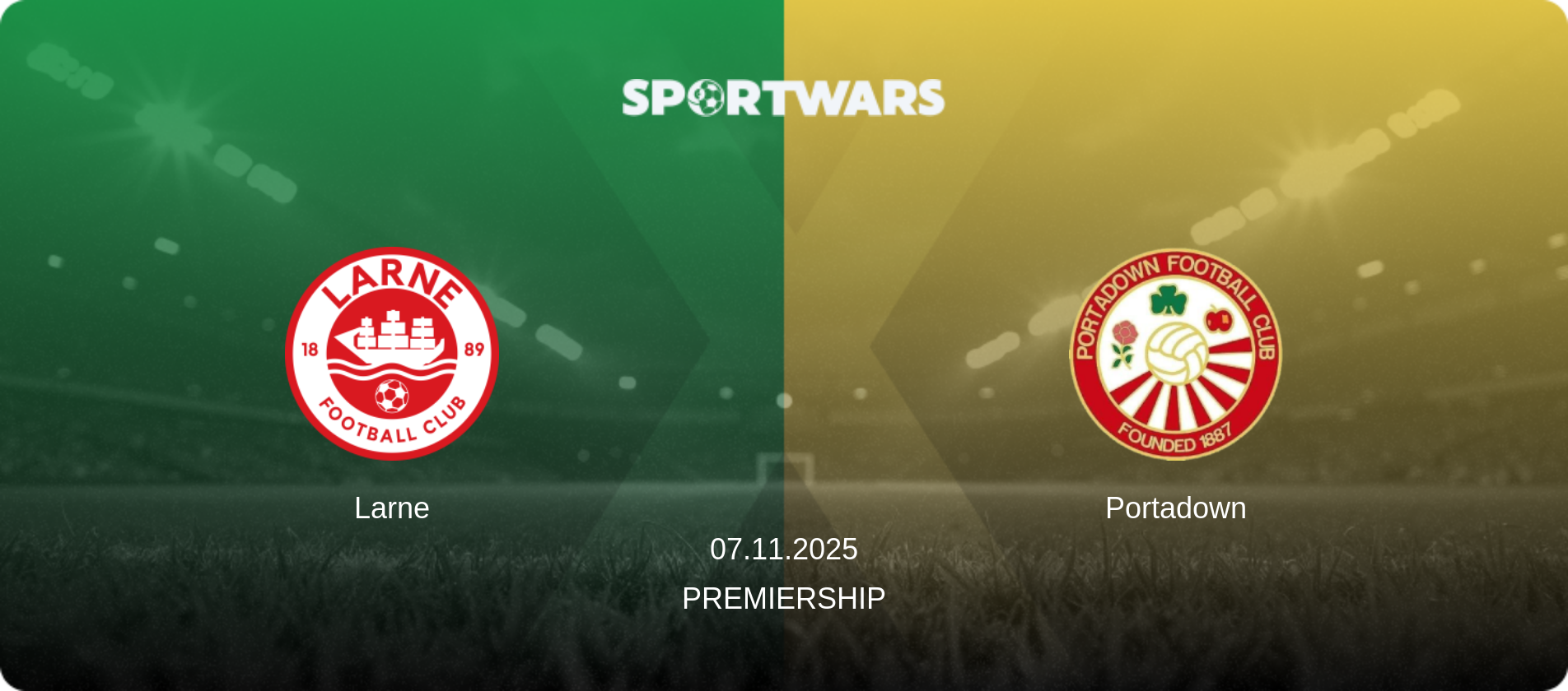 Larne — Portadown, 07.11.2025 — Premiership (match preview)