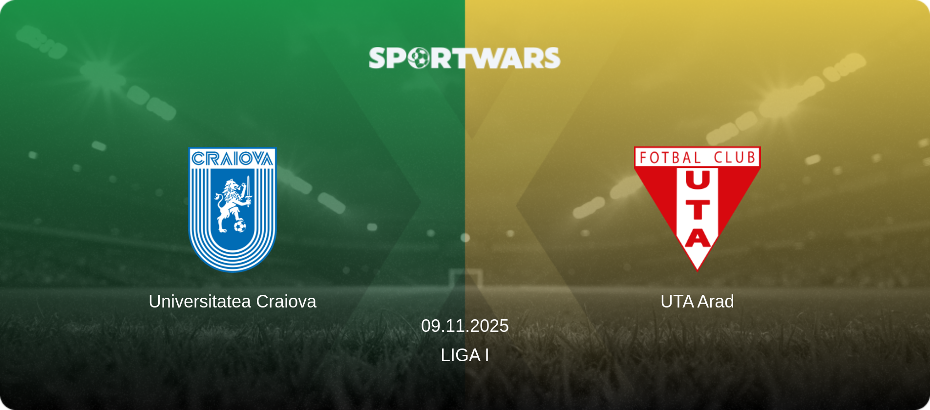 Universitatea Craiova — UTA Arad, 09.11.2025 — Liga I (match preview)