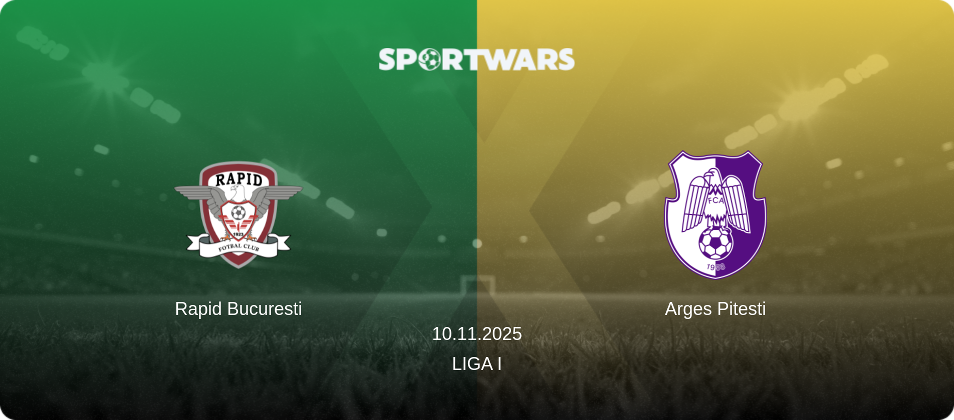Rapid Bucuresti — Arges Pitesti, 10.11.2025 — Liga I (match preview)