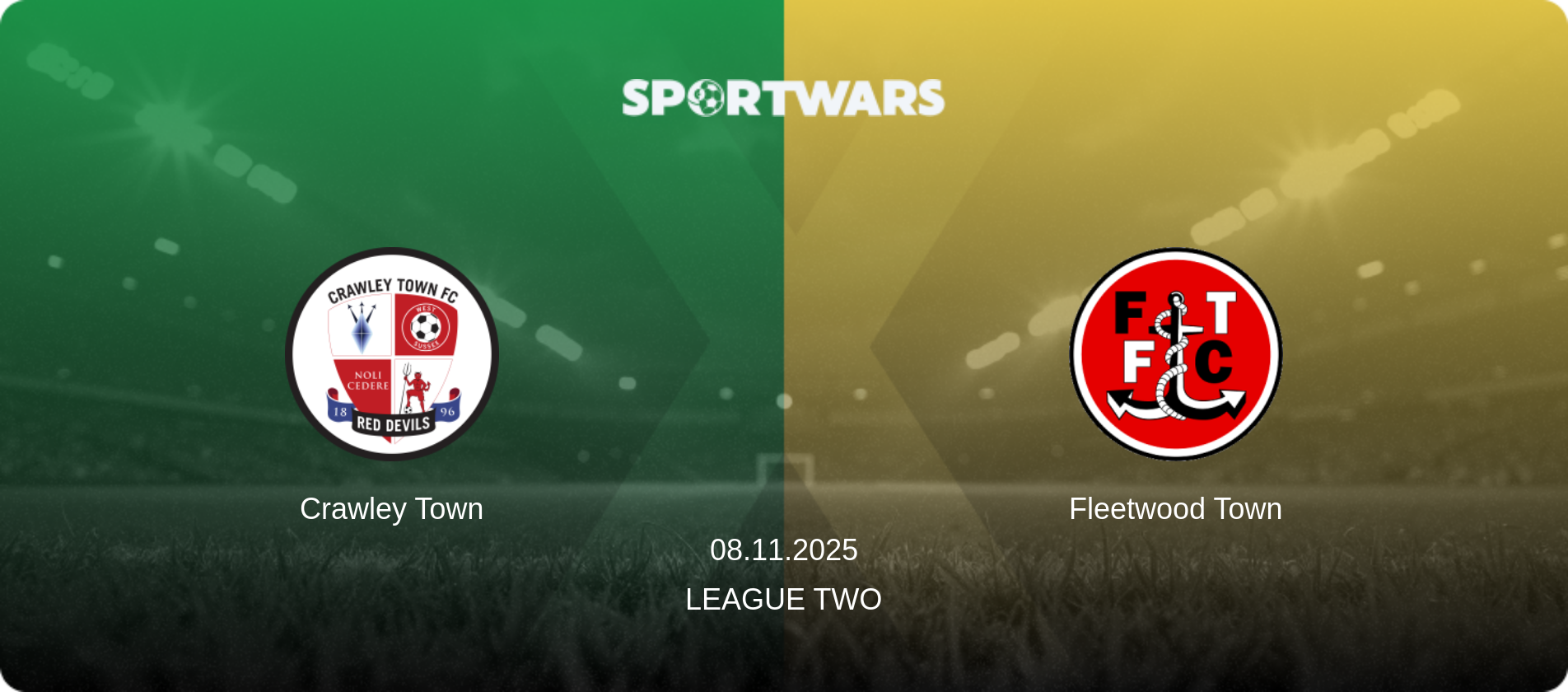 Crawley Town — Fleetwood Town, 08.11.2025 — League Two (match preview)