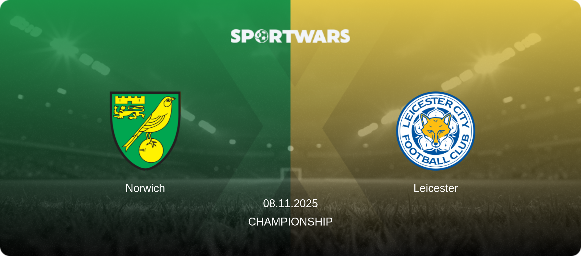 Norwich — Leicester, 08.11.2025 — Championship (match preview)