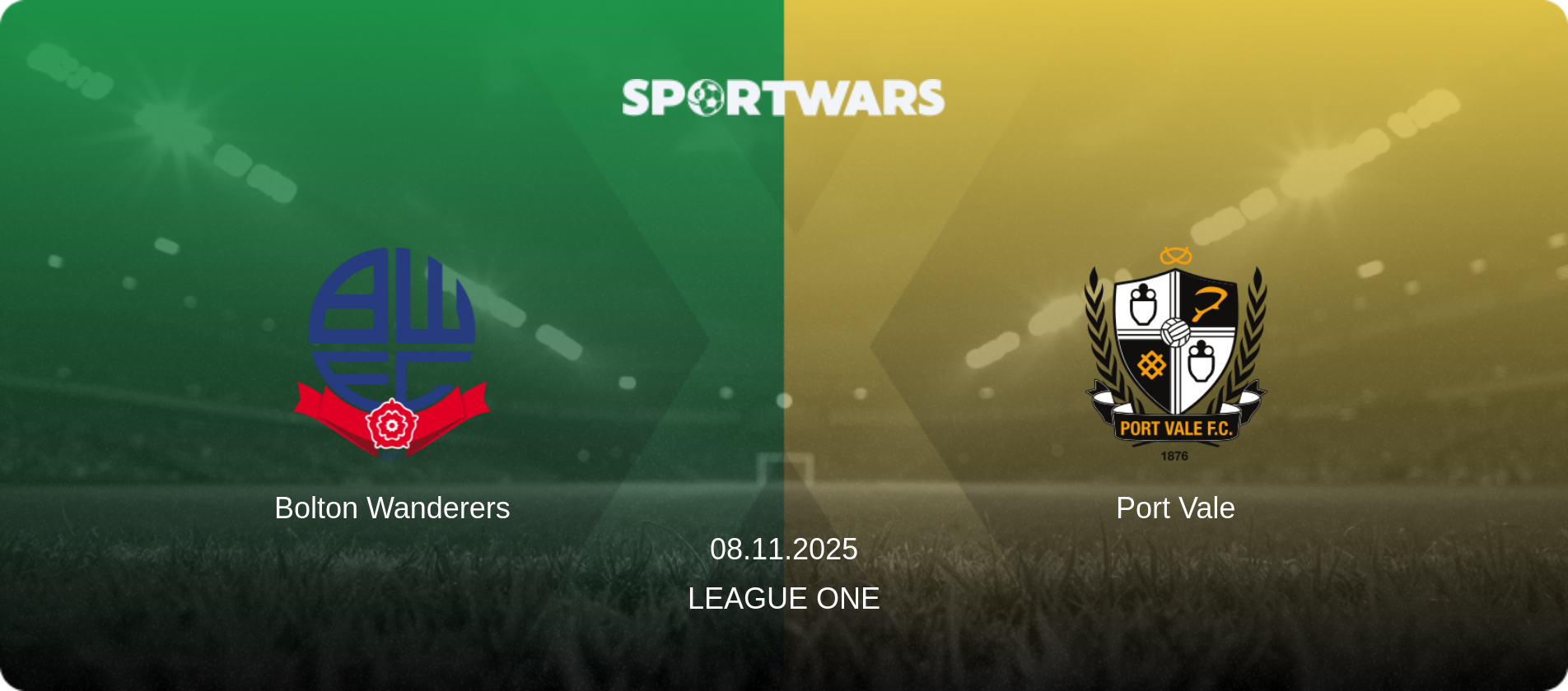 Bolton Wanderers — Port Vale, 08.11.2025 — League One (match preview)