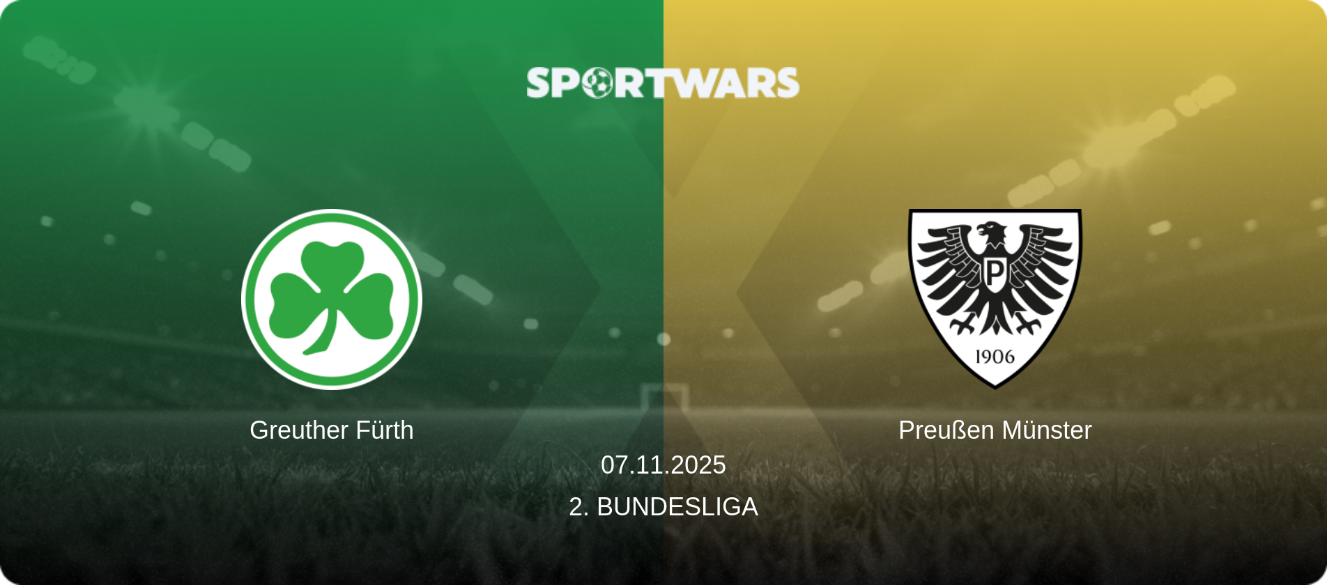 Greuther Fürth — Preußen Münster, 07.11.2025 — 2. Bundesliga (match preview)