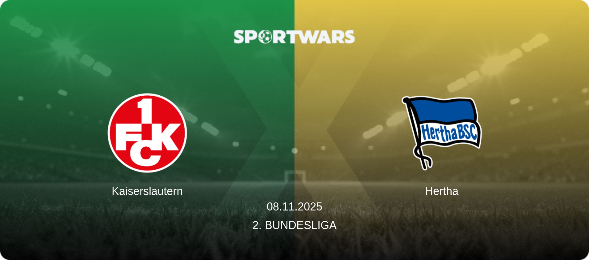 Kaiserslautern — Hertha, 08.11.2025 — 2. Bundesliga (match preview)