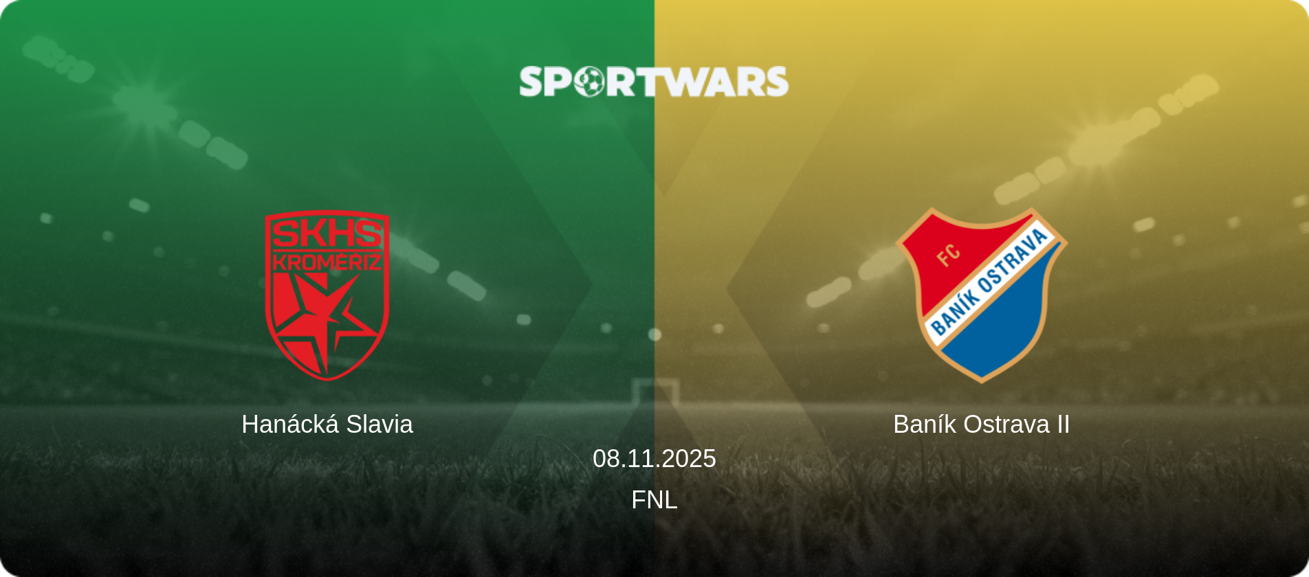 Hanácká Slavia — Baník Ostrava II, 08.11.2025 — FNL (match preview)