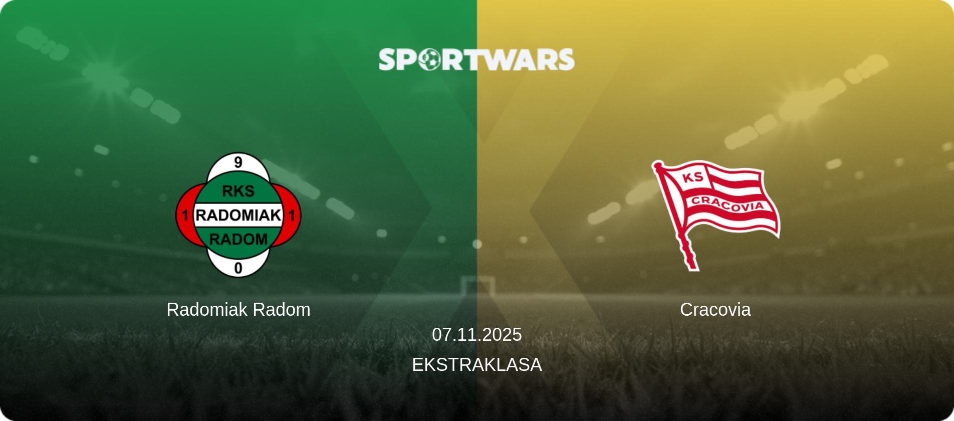Radomiak Radom — Cracovia, 07.11.2025 — Ekstraklasa (match preview)