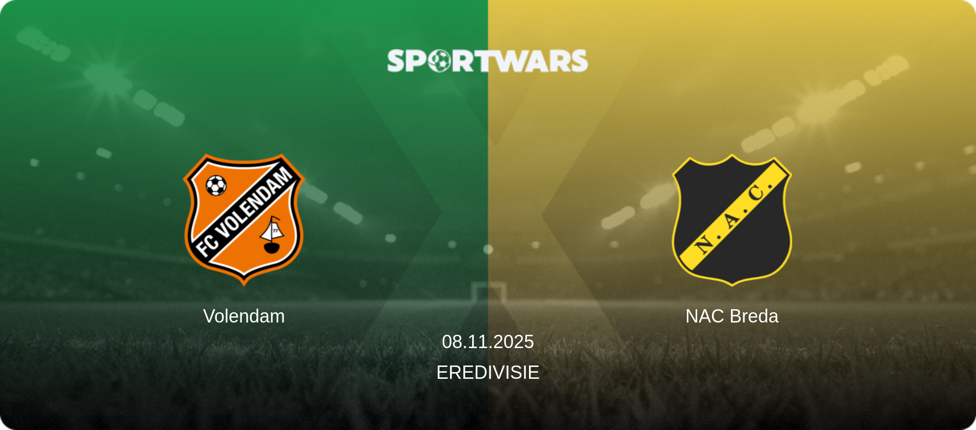 Volendam — NAC Breda, 08.11.2025 — Eredivisie (match preview)