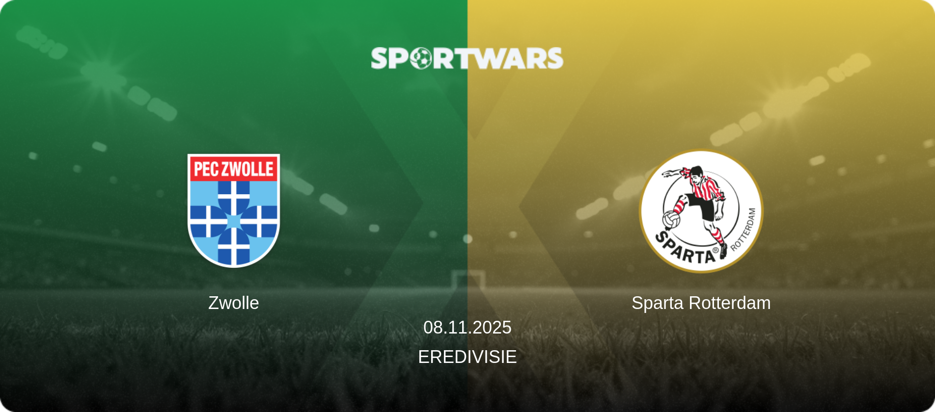 Zwolle — Sparta Rotterdam, 08.11.2025 — Eredivisie (match preview)