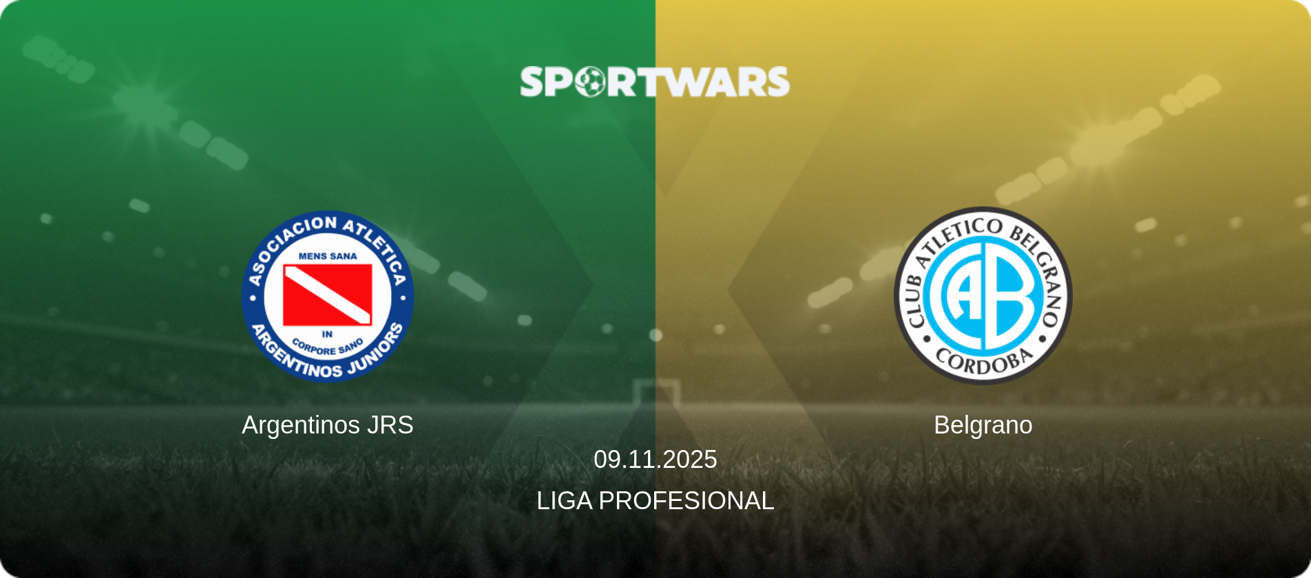 Argentinos JRS — Belgrano, 09.11.2025 — Liga Profesional (match preview)