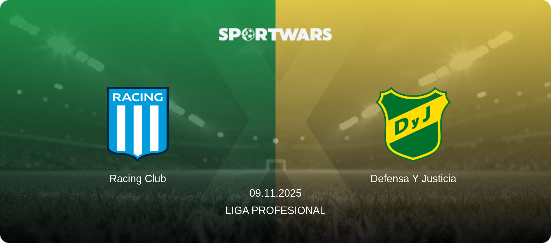 Racing Club — Defensa Y Justicia, 09.11.2025 — Liga Profesional (match preview)