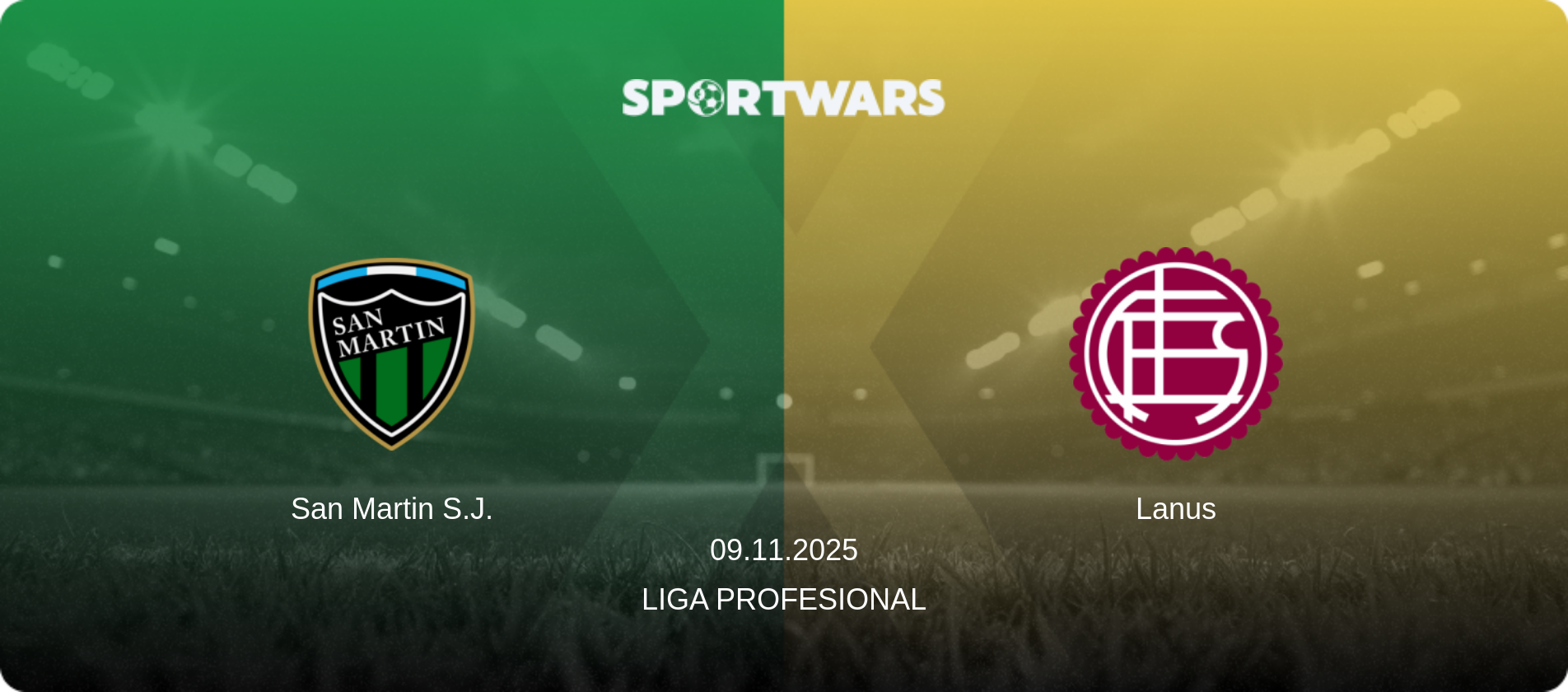 San Martin S.J. — Lanus, 09.11.2025 — Liga Profesional (match preview)