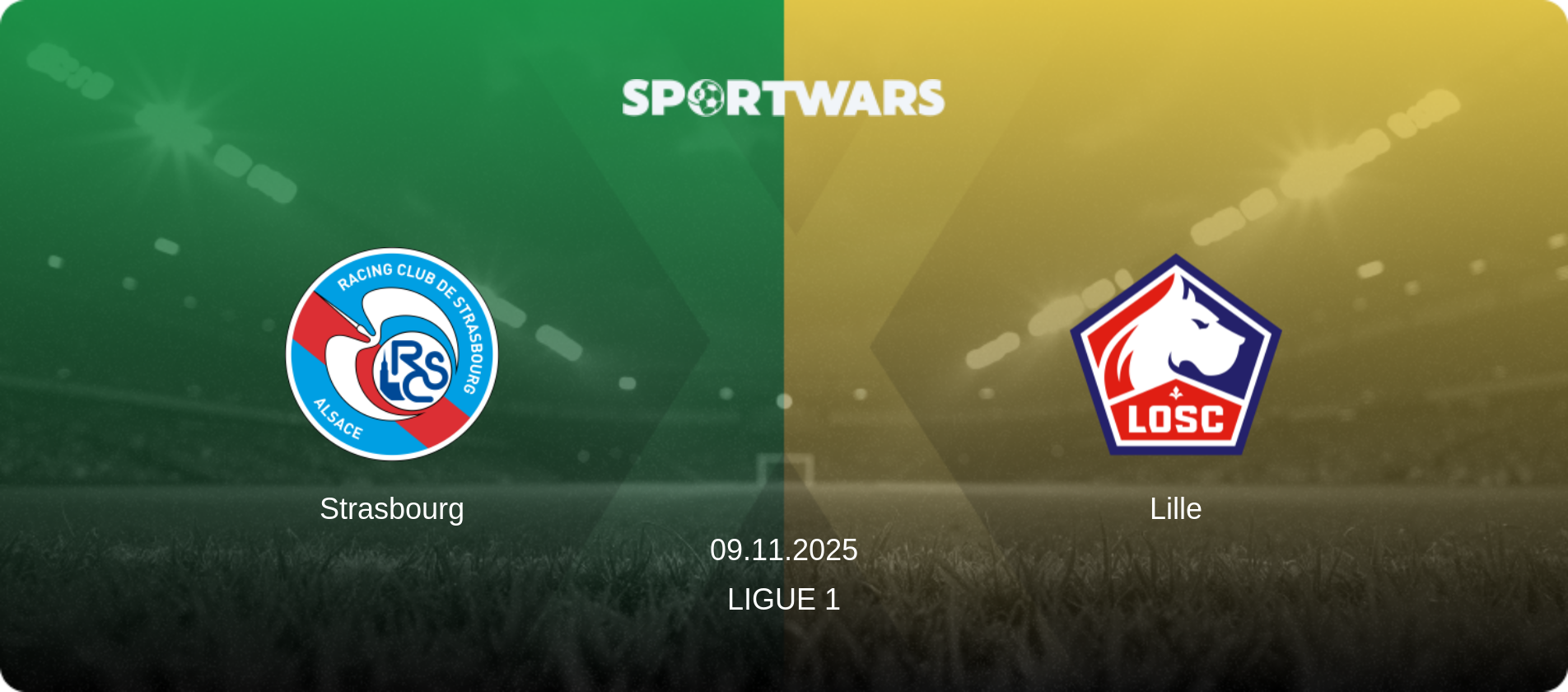 Strasbourg — Lille, 09.11.2025 — Ligue 1 (match preview)