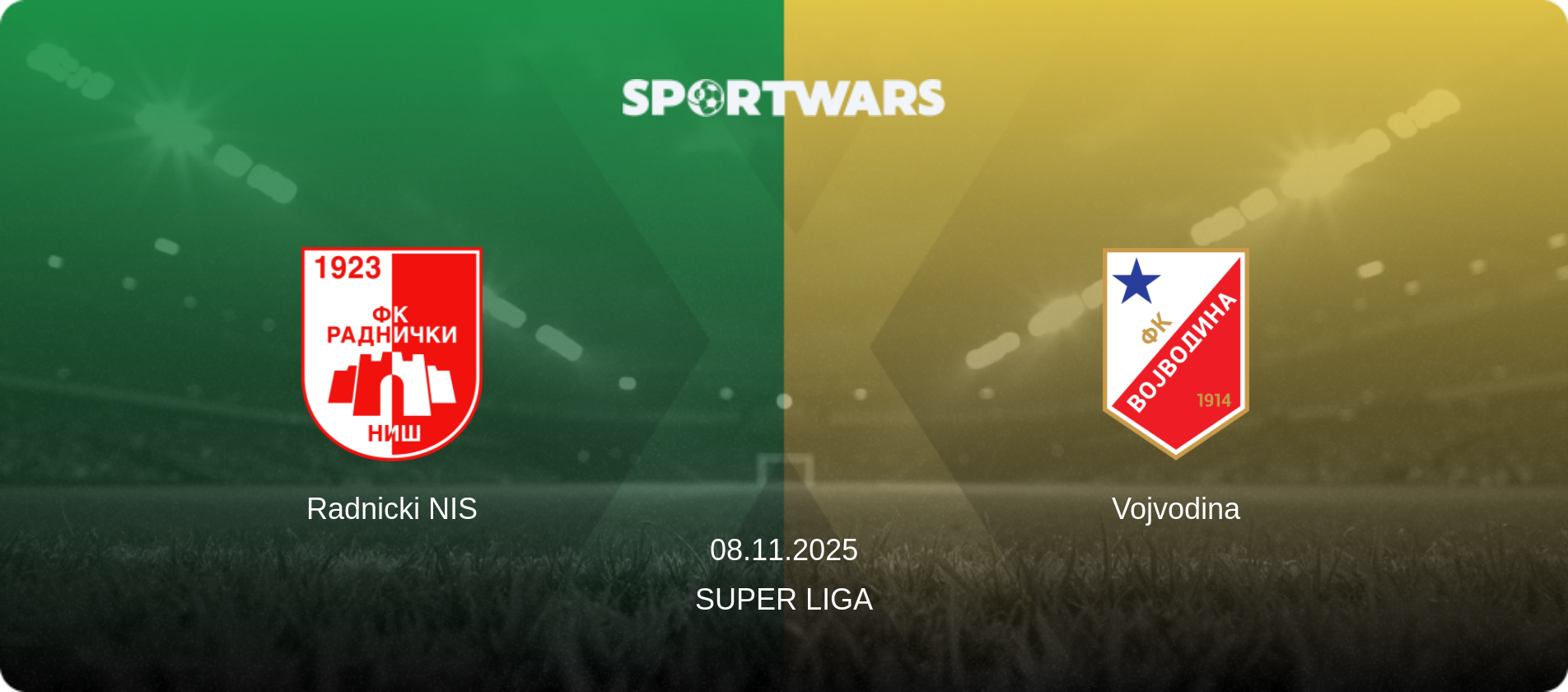 Radnicki NIS — Vojvodina, 08.11.2025 — Super Liga (match preview)