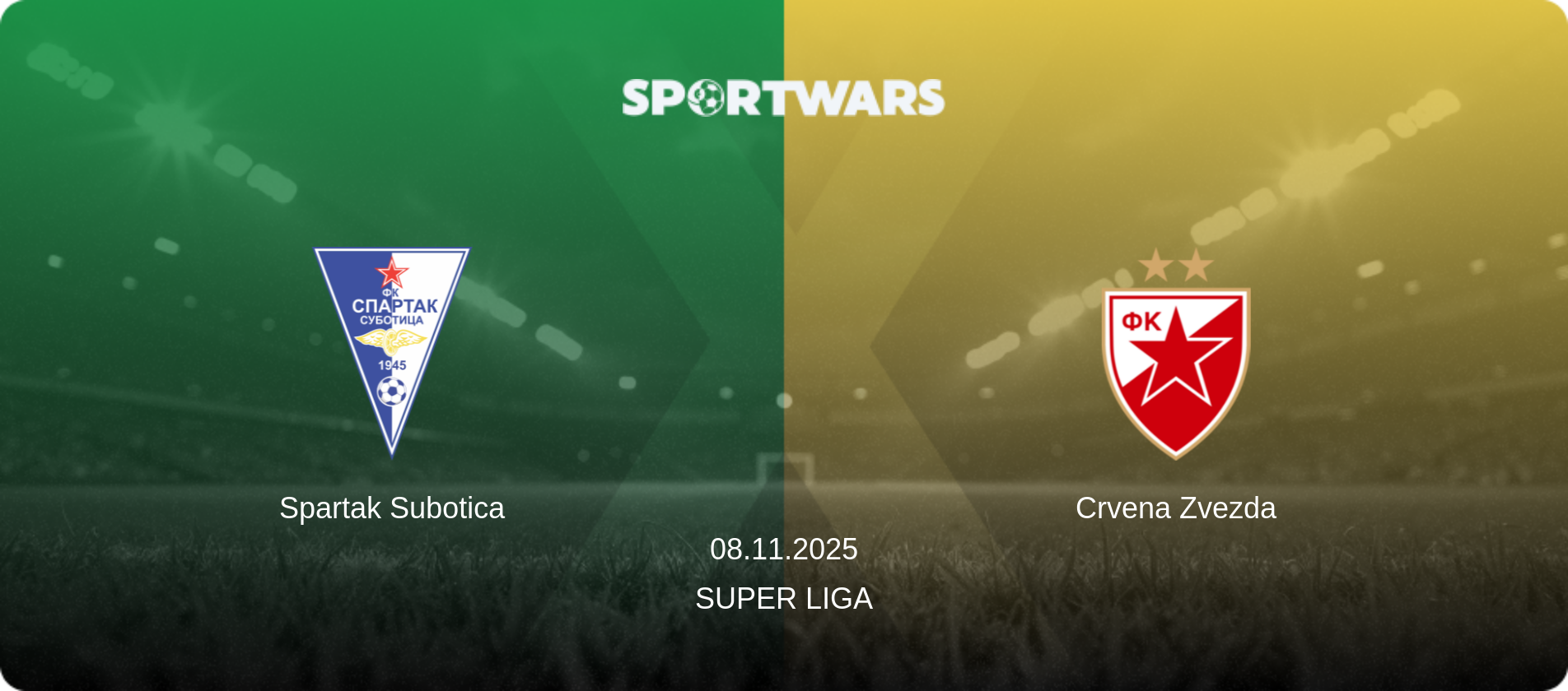 Spartak Subotica — Crvena Zvezda, 08.11.2025 — Super Liga (match preview)