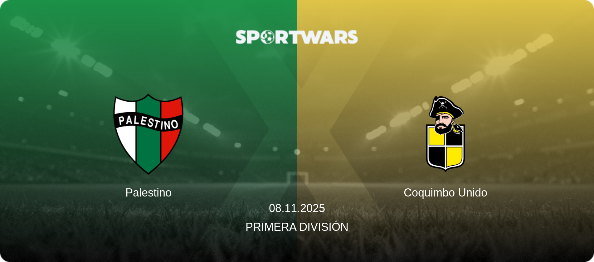 Palestino — Coquimbo Unido, 08.11.2025 — Primera División (match preview)