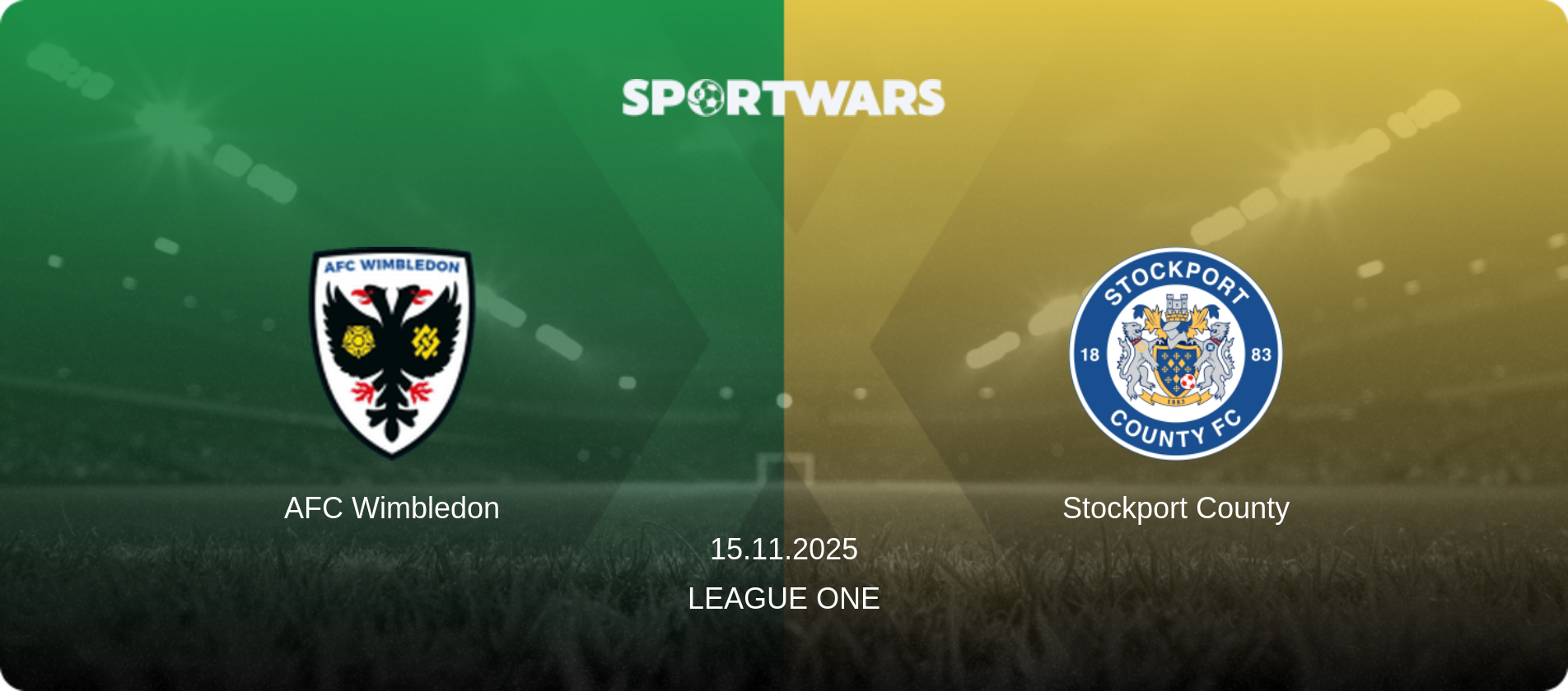 AFC Wimbledon — Stockport County, 15.11.2025 — League One (match preview)